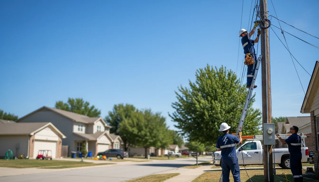 Residential electrician providing installation services in Liberty Hill, TX